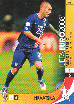 Mladen Petric Croatia Panini Euro 2008 Card Game #193